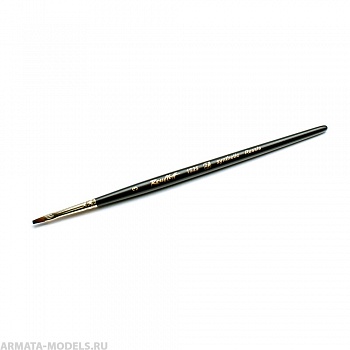ЖS20305ЖROU Кисть Roubloff серии 1S25 №3 синтетика имитация колонка плоская