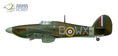 AH70042 Hurricane Mk II b / c Экспертный набор Arma Hobby