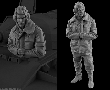 AM72395 Фигура танкист 1 РФ 90х г AM72395 Фигура танкист 1 РФ 90х г