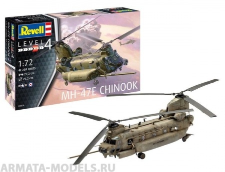 03876RE Американский военно-транспортный вертолёт MH-47 Chinook Revell