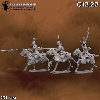 012.22АП Фигуры Ойратская конница, XVII в (набор 5)