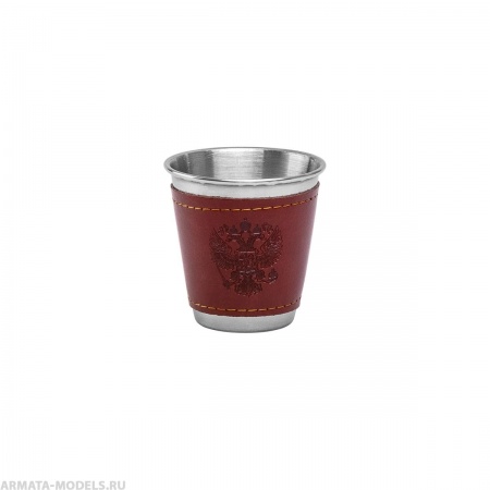 Стопка 60мл (герб в коже) (HS-XB-1A) Helios