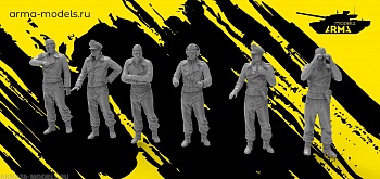 AM72197 Набор немецких танкистов (6 фигур).