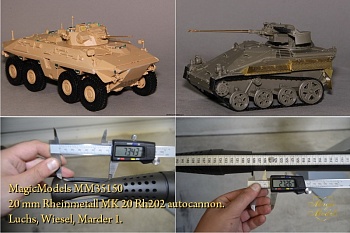 MM35150 20 mm Rheinmetall MK 20 Rh202 autocannon. Luchs, Wiesel, Marder MM35150 20 mm Rheinmetall MK 20 Rh202 autocannon. Luchs, Wiesel, Marder