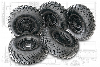 35271MIN Набор колес под нагруэкой для ГаЗ-66 (4шт плюс запаска)