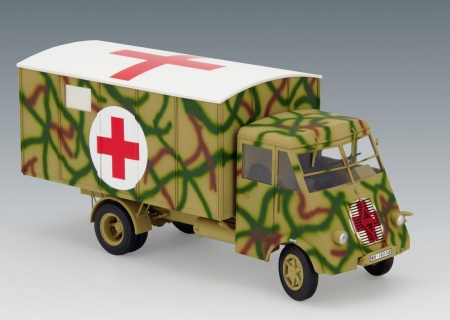 35417 Lastkraftwagen 3.5 AHN с будкой, Германская военная машина скорой помощи 2 МВ ICM 35417 Lastkraftwagen 3.5 AHN с будкой, Германская военная машина скорой помощи 2 МВ ICM