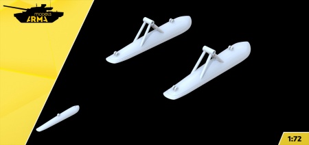 AM72514 Лыжи для И-16 (Не для свободной продажи) Arma Models
