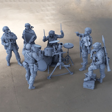 6014 набор фигурок Музыканты СВ Модель