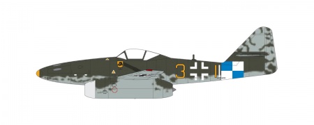 A03088 Самолет Messerschmitt Me262A-1A Schwalbe Airfix