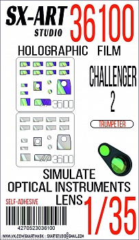 36100SX Имитация смотровых приборов Challenger 2 (Trumpeter)