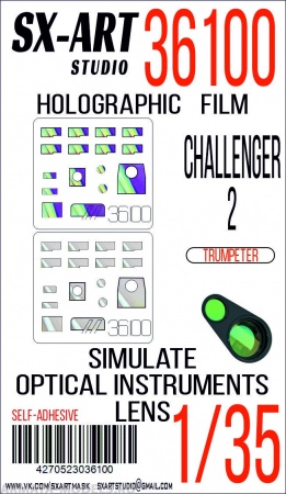 36100SX Имитация смотровых приборов Challenger 2 (Trumpeter)