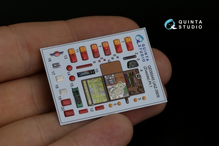 QD35045 3D Декаль интерьера кабины UAZ-3909 (Zvezda)