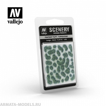 V-SC432 Бирюзовый, пучок сухой травы Vallejo Scenery, имитация. Высота 6 мм