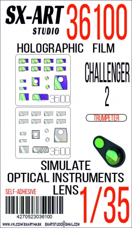 36100SX Имитация смотровых приборов Challenger 2 (Trumpeter)