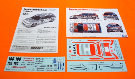 BEE24018 Honda Civic EF9 GR.A ’91 Idemitsu Beemax Model Kits