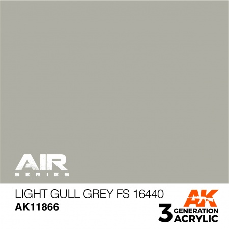 AK11866 Краска акриловая 3Gen Light Gull Grey FS 16440