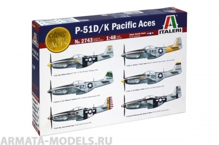 2743ИТ Самолет P-51 D/K Pacific ACES Italeri