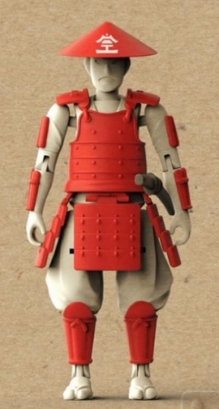 SNS-001 Sannshirou from the Sengoku Ashigaru (Red) Suyata