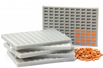 300-fkir-35 Силиконовая форма для мини кирпичиков М 1/35 (на 120 штук)