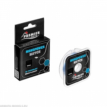 Леска MONOPOWER MATCH 0,18mm/100m Blue Nylon (PR-MM-B-018-100) Premier Fishing