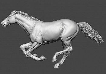 CHM-54372. Животные: Лошадь №27. 54 мм. Материал - смола.