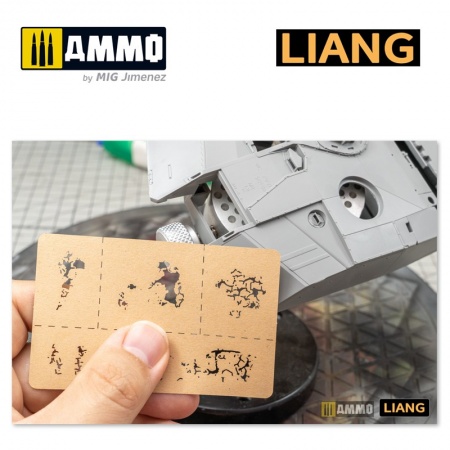 LIANG-0008 Набор трафаретов Paint Crack Effects Airbrush Stencils