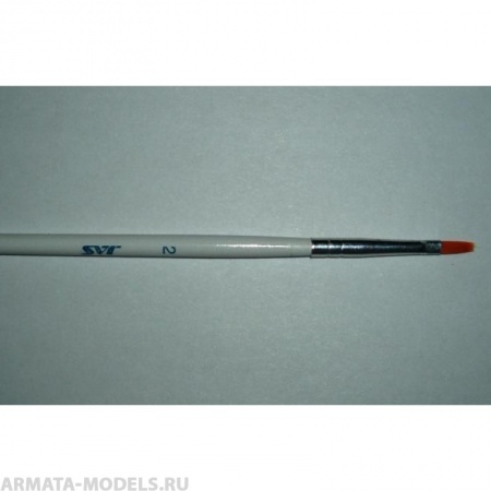 3622 Кисть из синтетического волоса, плоская № 2