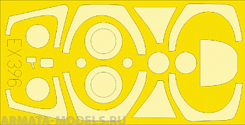 EX396ED  Окрасочная маска Mirage 2000D for Heller 1/48 EX396ED  Окрасочная маска Mirage 2000D for Heller 1/48