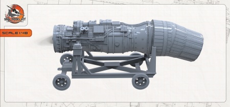 smk48074 Двигатель на тележке АЛ-31ФП (Не для свободной продажи) Arma Models