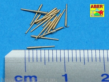ABR-1:700-L-16  Дополнения для  Set of 16 pcs 105 mm SFLAK barrels SK/33 used in C/33 carriage for German war ships для  1/700 ABR-1:700-L-16  Дополнения для  Set of 16 pcs 105 mm SFLAK barrels SK/33 used in C/33 carriage for German war ships для  1/700