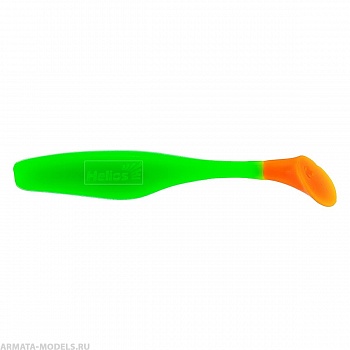 Виброхвост Vigor 3,75"/9.5 см Lime & Orange 7шт. (HS-6-020) Helios