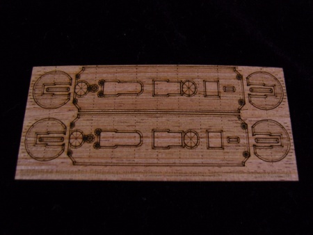 AW20044 Деревянная палуба для Imperial Chinese Navy 'Chao Yung&Yang Wei'