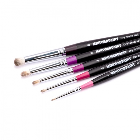 T-039 Кисть MiniWarPaint серии Drybrush Soft №3