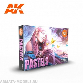 AK11607 Набор акриловых красок PASTELS COLORS SET