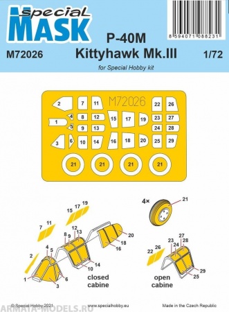M72026 P-40M Warhawk/Kittyhawk Mk.III MASK