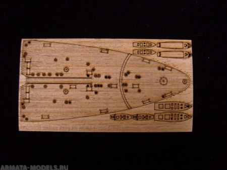 AW20018 Деревянная палуба для Italian Navy RN Roma