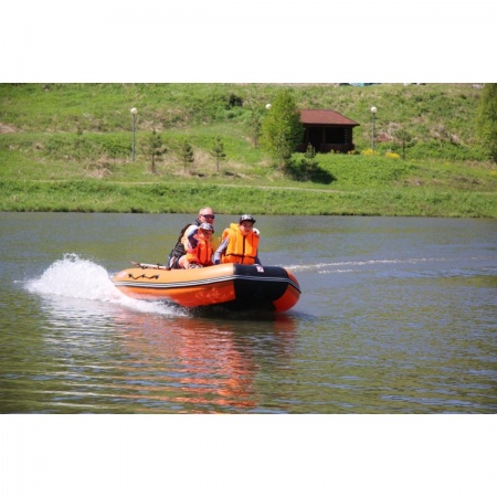 Лодка Алтай 320L оранжевый/черный Тонар