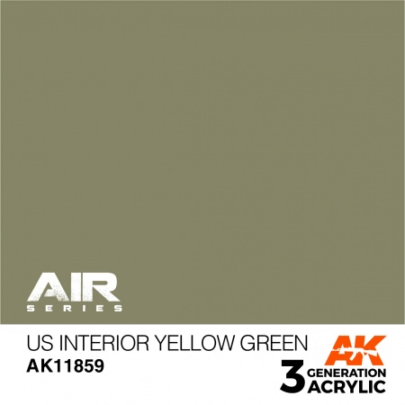 AK11859 Краска акриловая 3Gen US Interior Yellow Green