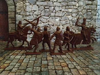 WAB005Brown Набор фигур Барон Хладомир и его люди (коричневый)