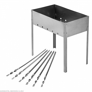 Мангал сборный Helios Light 400x240x400мм, 6 шампуров, сталь 0,4мм (HS-МC.03-Э-1) Helios Мангал сборный Helios Light 400x240x400мм, 6 шампуров, сталь 0,4мм (HS-МC.03-Э-1) Helios