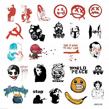 AM35166 Декаль «Граффити малые» А5
