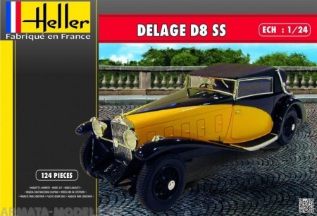 80720 Автомобиль Delage D8 SS  (1:24) Heller