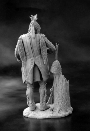 CHM-54070(M). Ирокез, 1755 г. Материал - белый металл. Chronos Miniatures