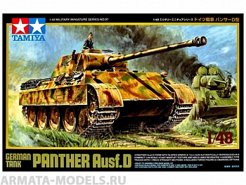 32597T 1/48 немецкий танк Panther Ausf. D с фигурой командира