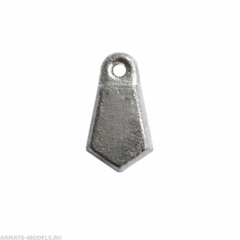 Груз плоский граненный с ушком 43 гр Тонар( цена указана за упаковку, в количестве 20шт.)