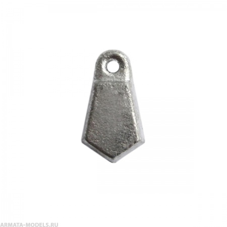 Груз плоский граненный с ушком 43 гр Тонар( цена указана за упаковку, в количестве 20шт.)