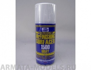 B527 краска-грунтовка в металлических баллончиках т.м. MR.HOBBY  Mr.FINISHING SURFACER 1500 GREY 170мл