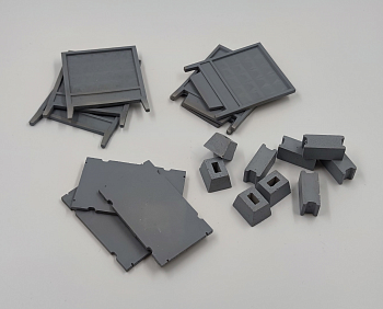 HE-35097 Набор забора и дороги и блоков