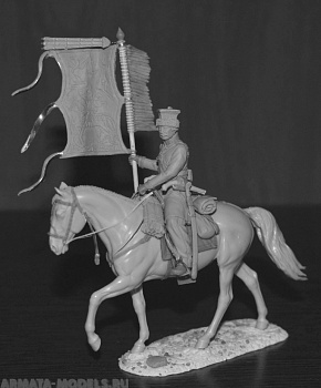 CHM-54302(M). Урядник Калмыцких казачьих полков, Россия 1812-14 гг. Материал - белый металл.