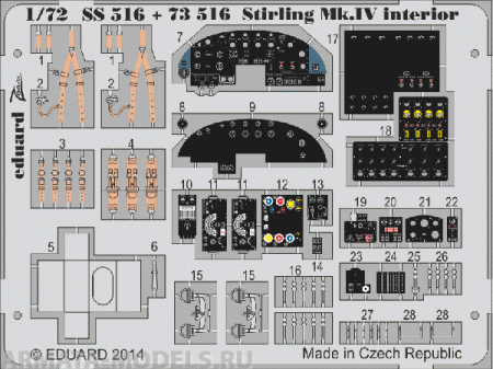 SS516ED  Stirling Mk.IV Interior SA 1/72